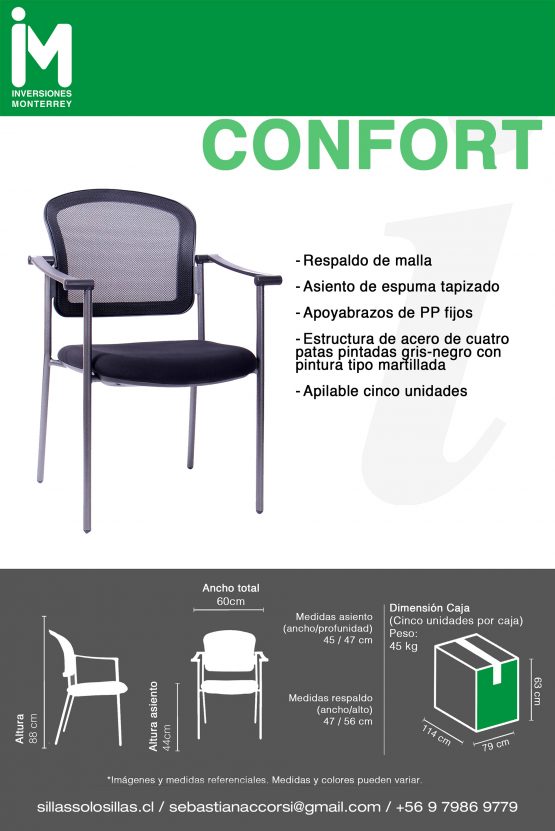 SILLA DE OFICINA CONFORT - Imagen 5