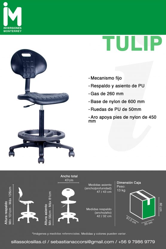 SILLA DE OFICINA TULIP - Imagen 4