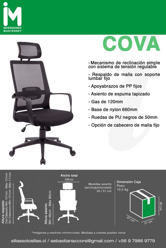 SILLA DE OFICINA COVA - Imagen 5