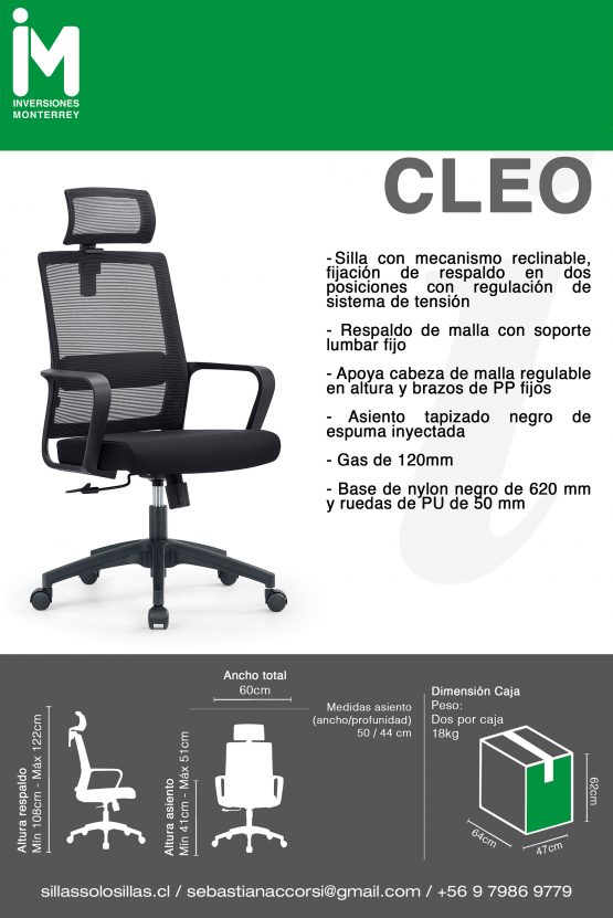 SILLA DE OFICINA CLEO - Imagen 5