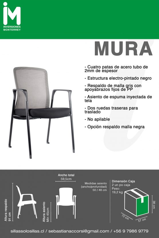 SILLA DE OFICINA MURA - Imagen 6