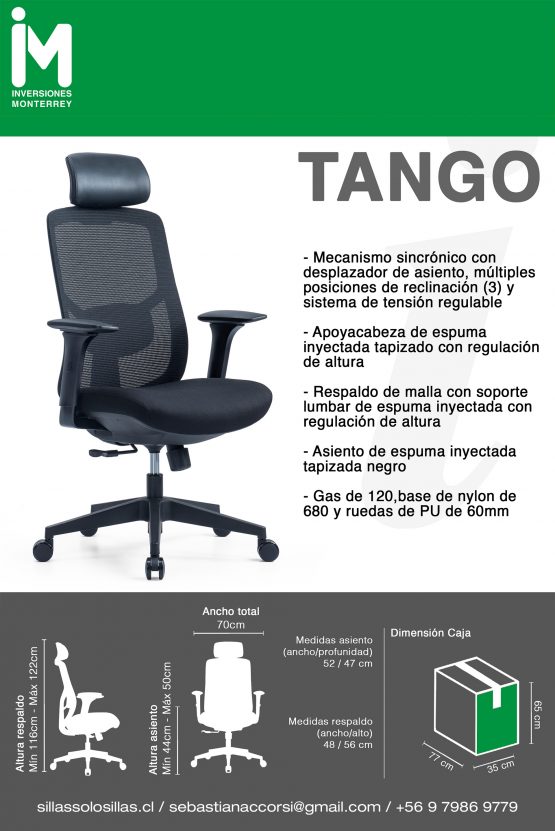 SILLA DE OFICINA TANGO - Imagen 5