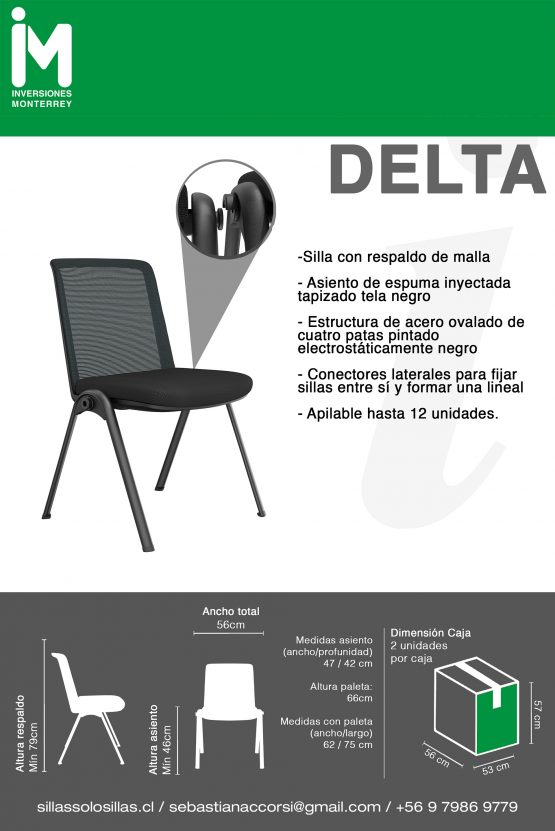 SILLA DE OFICINA DELTA - Imagen 5