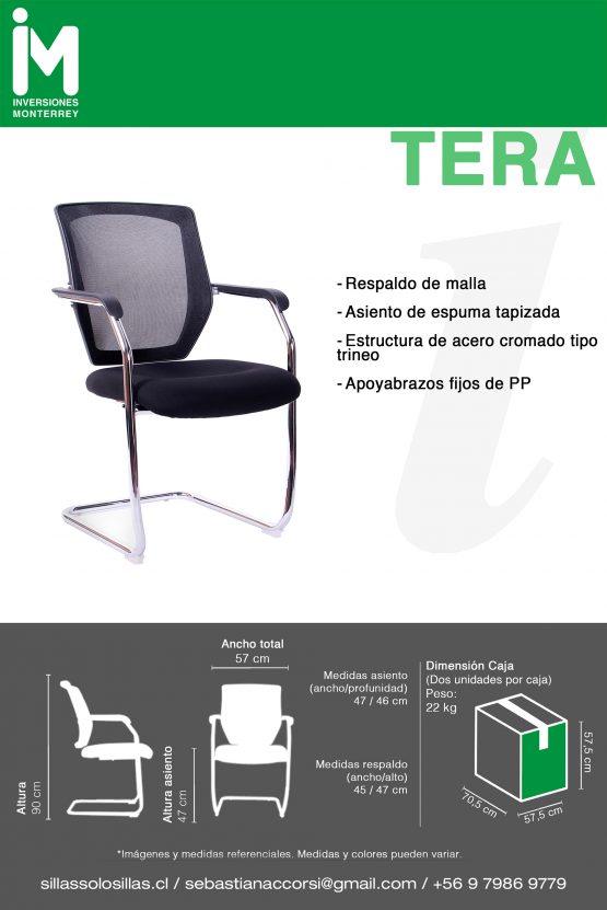 SILLA DE OFICINA TERA TRINEO - Imagen 6